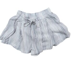 Thread & Supply Striped Linen Blend‎ Shorts Small Pull-On Lined Summer Casual